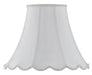 Cal Lighting - SH-8105/16-WH - Shade - Piped Scallop Bell - White
