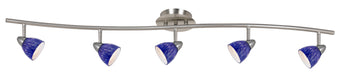 Cal Lighting - SL-954-5-BS/BLS - Five Light Pendant - Serpentine - Brushed Steel