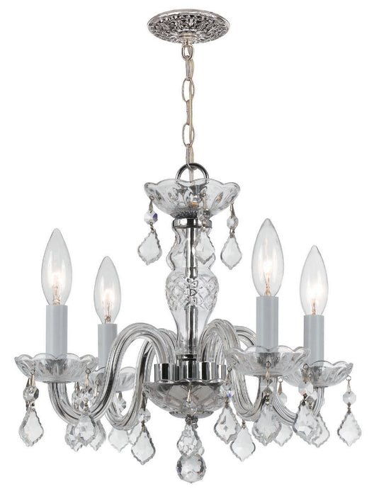 Crystorama - 1064-CH-CL-S - Four Light Mini Chandelier - Traditional Crystal - Polished Chrome