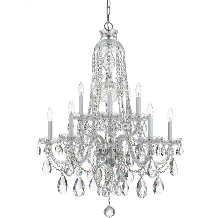 Crystorama - 1110-CH-CL-S - Ten Light Chandelier - Traditional Crystal - Polished Chrome