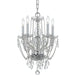 Crystorama - 1129-CH-CL-MWP - Five Light Mini Chandelier - Traditional Crystal - Polished Chrome