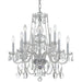 Crystorama - 1130-CH-CL-MWP - Ten Light Chandelier - Traditional Crystal - Polished Chrome