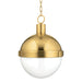 Hudson Valley - 615-AGB - One Light Pendant - Lambert - Aged Brass