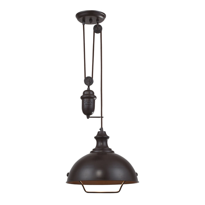 Elk Lighting - 65071-1 - One Light Pendant - Farmhouse - Oiled Bronze