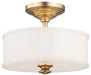 Minka-Lavery - 4172-249 - Two Light Semi Flush Mount - Harbour Point - Liberty Gold