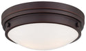 Minka-Lavery - 823-167 - Two Light Flush Mount - Minka Lavery - Lathan Bronze