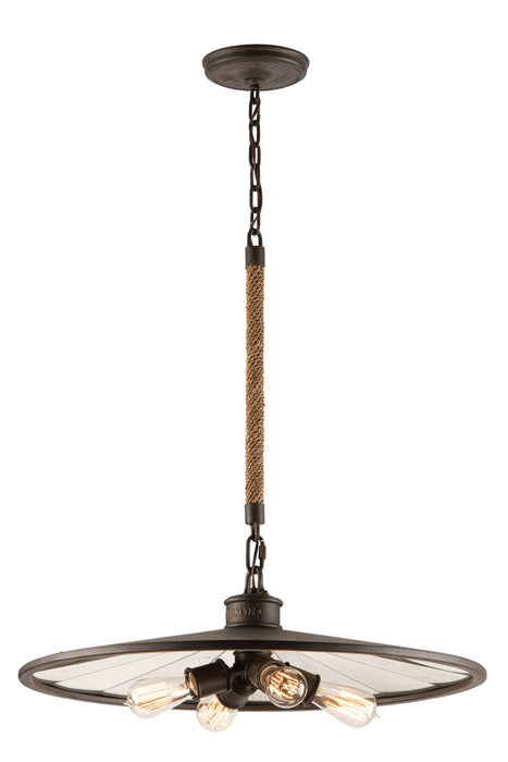 Troy Lighting - F3146-HBZ - Four Light Pendant - Brooklyn - Brooklyn Bronze