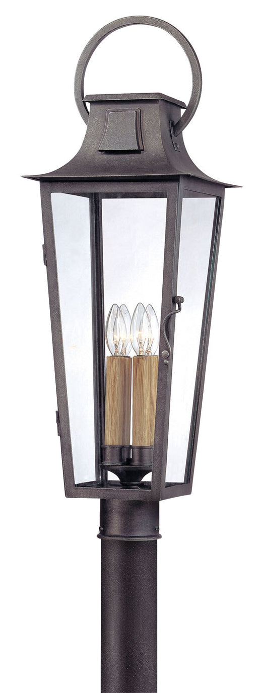 Troy Lighting - P2965 - Four Light Post Lantern - Parisian Square - Aged Pewter