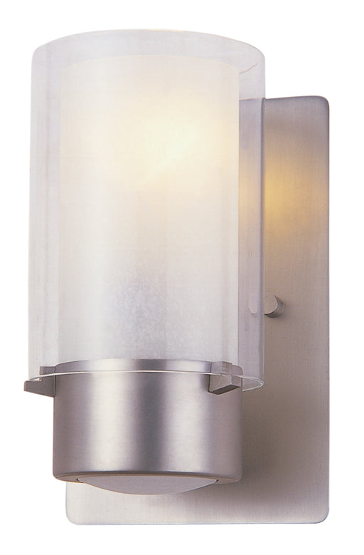 DVI Lighting - DVP9001BN-OP - One Light Wall Sconce - Essex - Buffed Nickel with Half Opal Glass