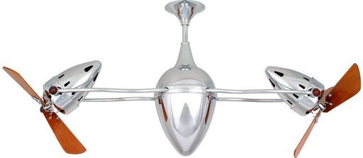 Matthews Fan Company - AR-CR-WD-DAMP - 48 Inch Ceiling Fan - Ar Ruthiane - Polished Chrome