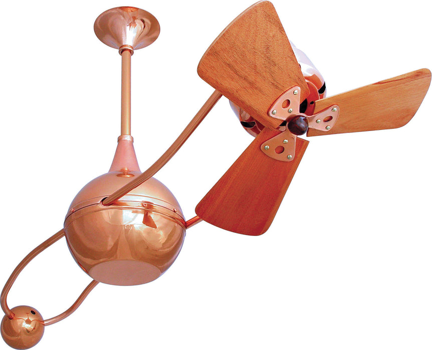 Matthews Fan Company - B2K-CP-WD - Ceiling Fan - Brisa 2000 - Polished Copper