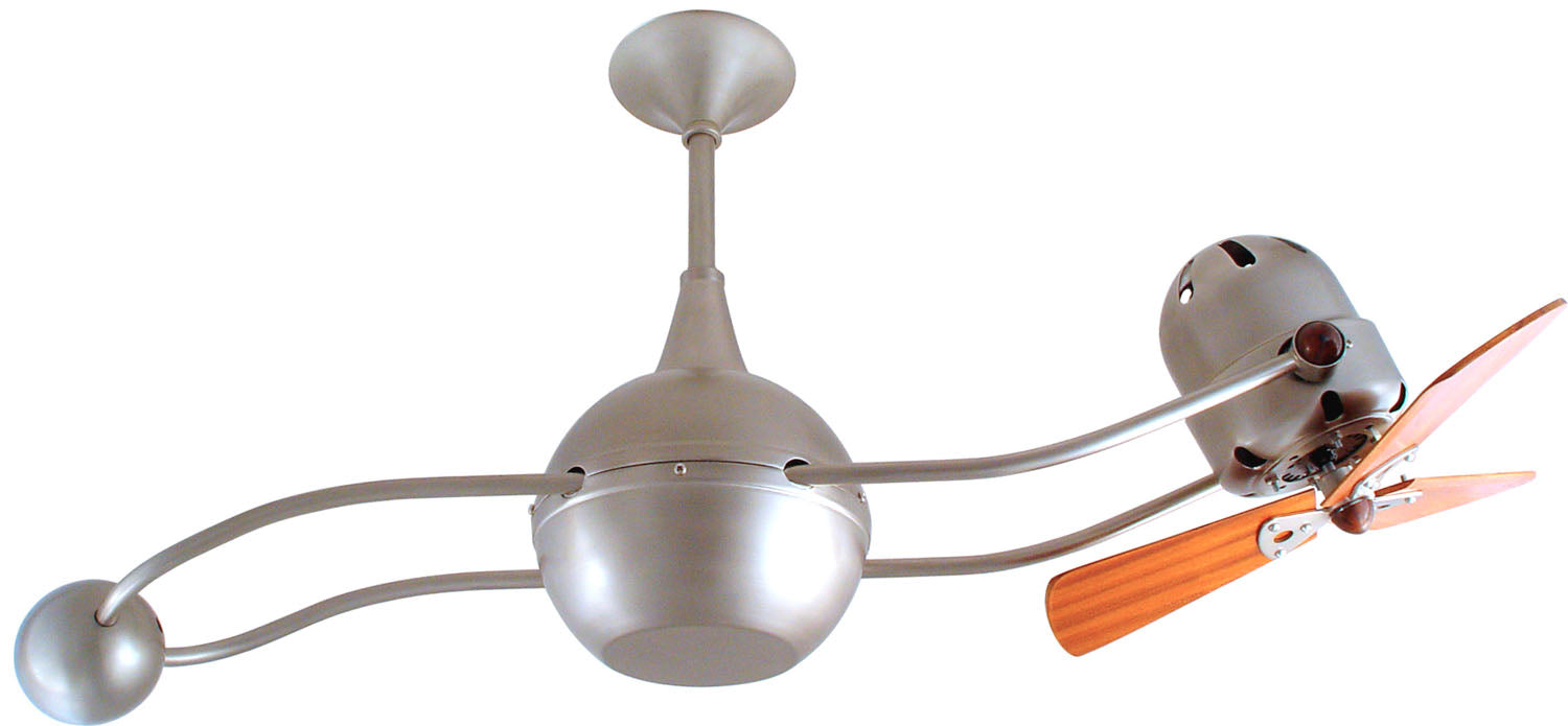 Matthews Fan Company - B2K-BN-WD-DAMP - Ceiling Fan - Brisa 2000 - Brushed Nickel