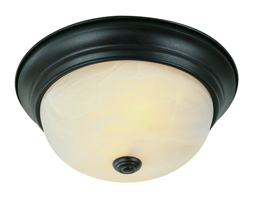 Trans Globe Imports - 13618 ROB - Two Light Flushmount - Browns - Rubbed Oil Bronze