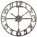 Uttermost - 06681 - Wall Clock - Delevan - Antiqued Silver Leaf