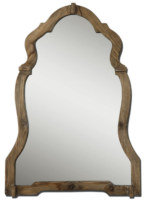 Uttermost - 07632 - Mirror - Agustin - Walnut Stained Wood w/Burnished