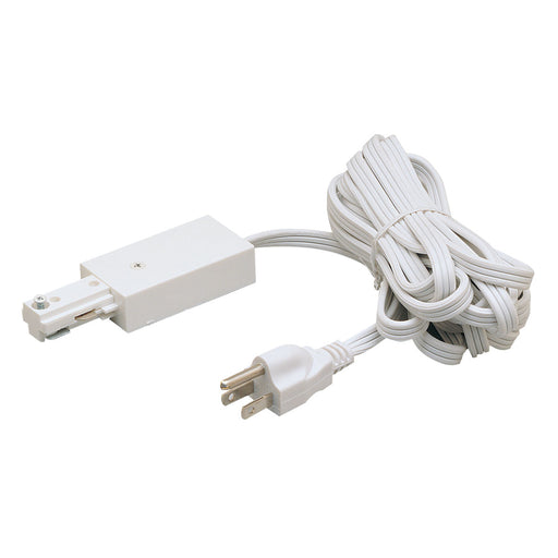 Nora Lighting - NT-321W - Cord And Plug Set, 12`, 1 Circuit Track - Track - White