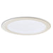Nora Lighting - NL-610W - 6`` Adjustable Stepped Baffle Trim W/ Plastic Ring - Recessed - White Baffle / White Trim