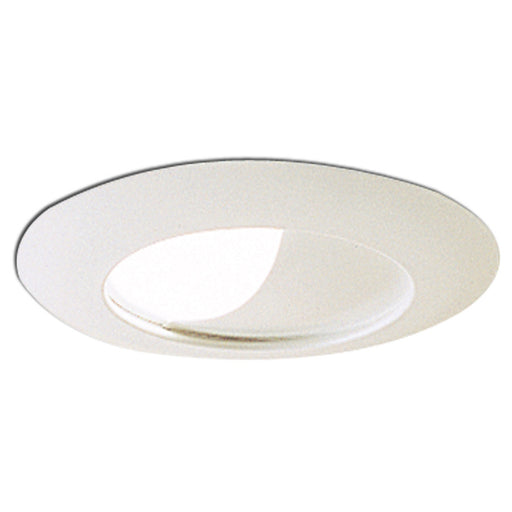 Nora Lighting - NT-25 - 6`` Half Moon Wall Wash Trim W/ Reflectorector - Recessed - White