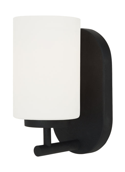 Generation Lighting - 41160-112 - One Light Wall / Bath Sconce - Oslo - Midnight Black