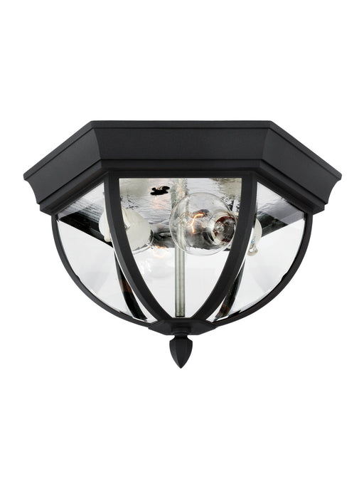 Generation Lighting - 78136-12 - Two Light Outdoor Flush Mount - Wynfield - Black