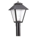 Generation Lighting - 82065-12 - One Light Outdoor Post Lantern - Polycarbonate Outdoor - Black
