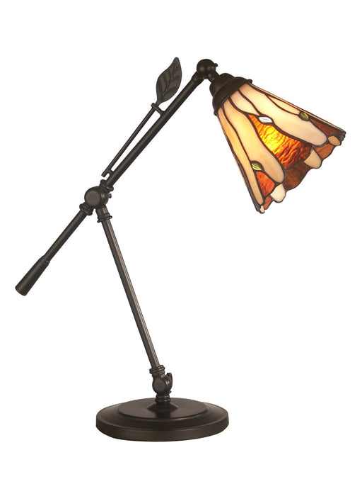 Dale Tiffany - TA11158 - One Light Desk Lamp - Tiffany Leaf - Dark Bronze