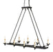 Currey and Company - 9816 - Eight Light Chandelier - Houndslow - Satin Black