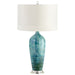 Cyan - 05212 - One Light Table Lamp - Elysia - Blue Glaze
