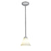 Access - 28004-1R-BS/WHT - One Light Pendant - Martini - Brushed Steel