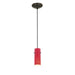 Access - 28030-1C-ORB/RED - One Light Pendant - Cylinder - Oil Rubbed Bronze