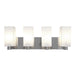 Access - 50178-BS/OPL - Four Light Vanity - Archi - Brushed Steel