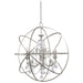 Crystorama - 9219-OS-CL-S - Six Light Chandelier - Solaris - Olde Silver