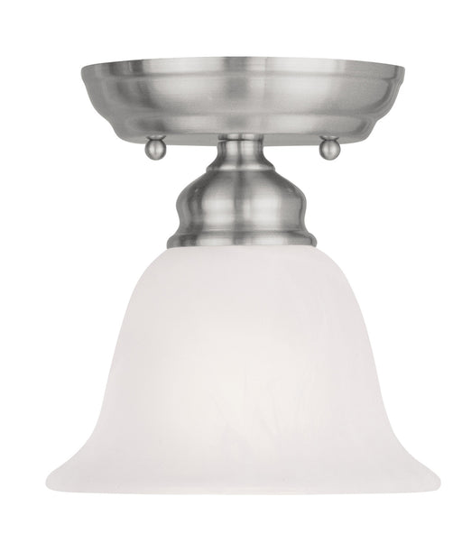 Livex Lighting - 1350-91 - One Light Ceiling Mount - Essex - Brushed Nickel