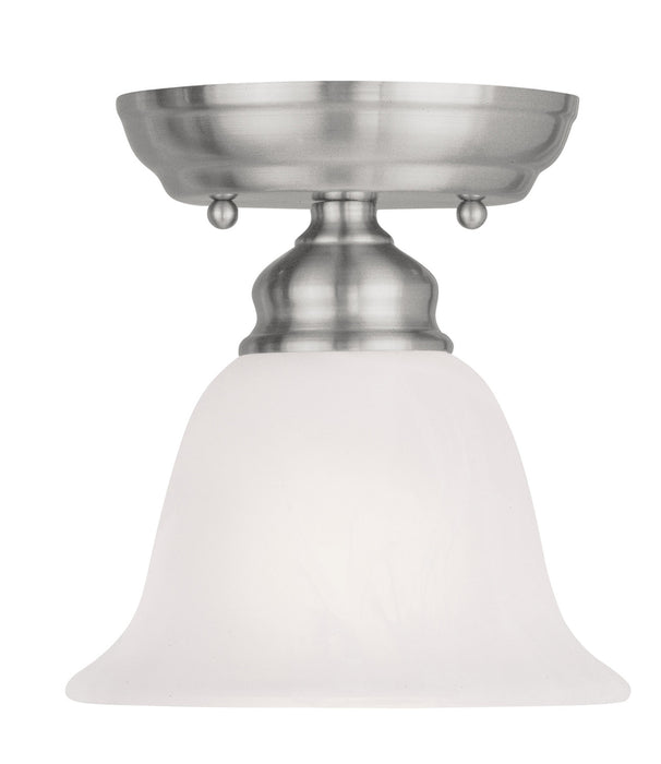 Livex Lighting - 1350-91 - One Light Ceiling Mount - Essex - Brushed Nickel