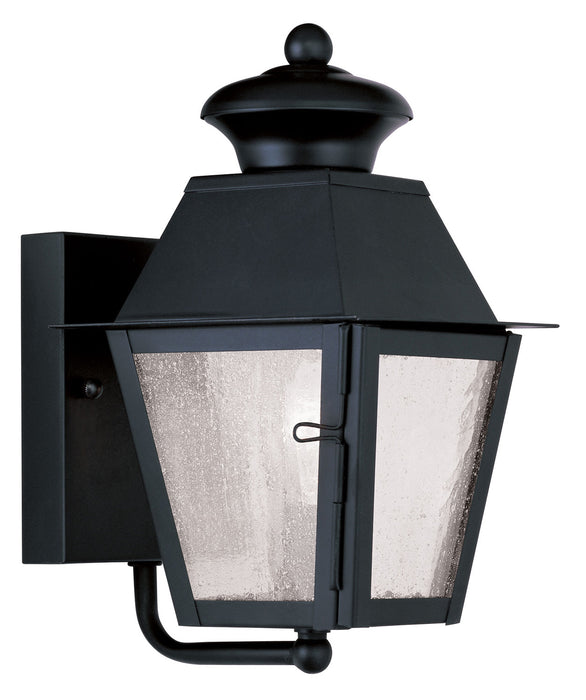 Livex Lighting - 2160-04 - One Light Outdoor Wall Lantern - Mansfield - Black