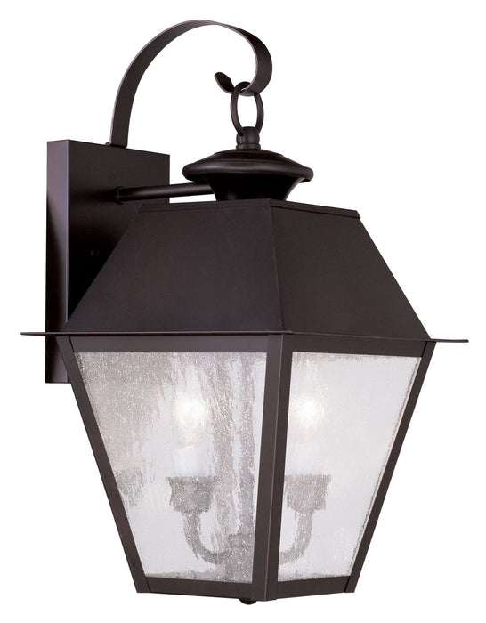 Livex Lighting - 2165-07 - Two Light Outdoor Wall Lantern - Mansfield - Bronze