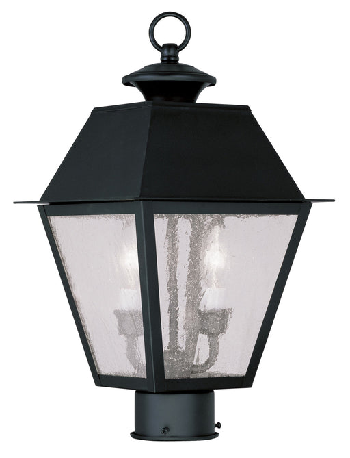 Livex Lighting - 2166-04 - Two Light Outdoor Post Lantern - Mansfield - Black