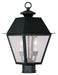 Livex Lighting - 2166-04 - Two Light Outdoor Post Lantern - Mansfield - Black