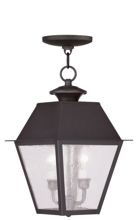 Livex Lighting - 2167-07 - Two Light Outdoor Pendant - Mansfield - Bronze