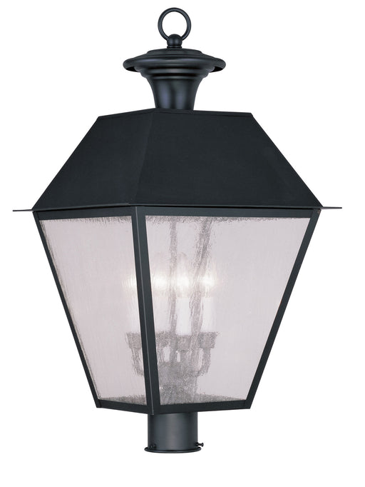 Livex Lighting - 2173-04 - Four Light Outdoor Post Lantern - Mansfield - Black