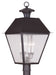 Livex Lighting - 2173-07 - Four Light Outdoor Post Lantern - Mansfield - Bronze