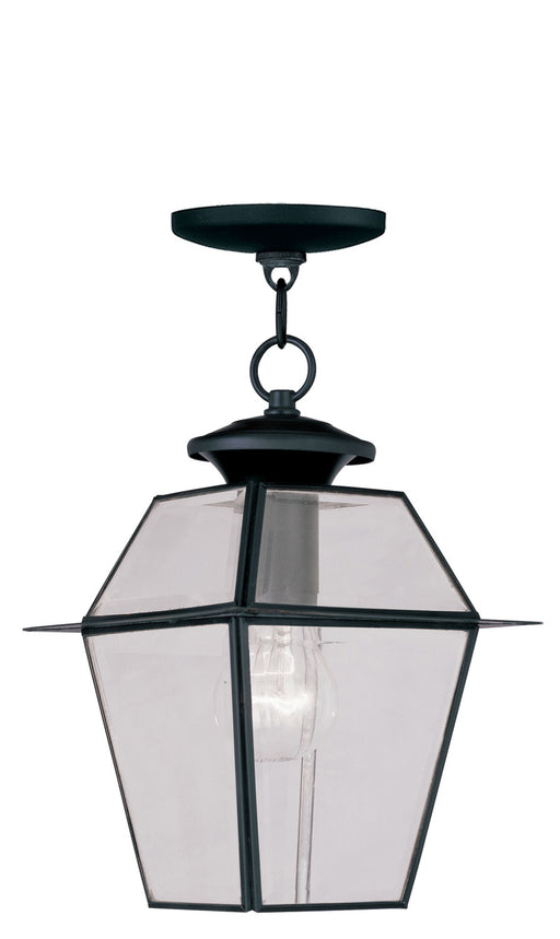 Livex Lighting - 2183-04 - One Light Outdoor Pendant - Westover - Black