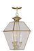 Livex Lighting - 2385-02 - Three Light Outdoor Pendant - Westover - Polished Brass