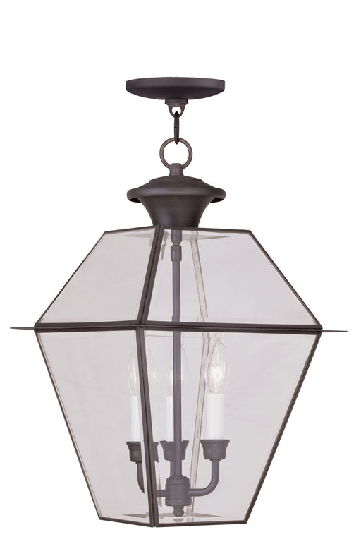 Livex Lighting - 2385-07 - Three Light Outdoor Pendant - Westover - Bronze