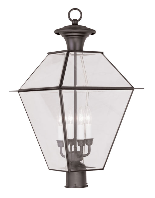 Livex Lighting - 2388-07 - Four Light Outdoor Post Lantern - Westover - Bronze