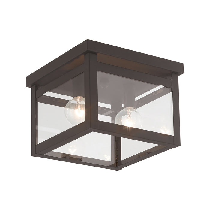 Livex Lighting - 4031-07 - Two Light Ceiling Mount - Milford - Bronze