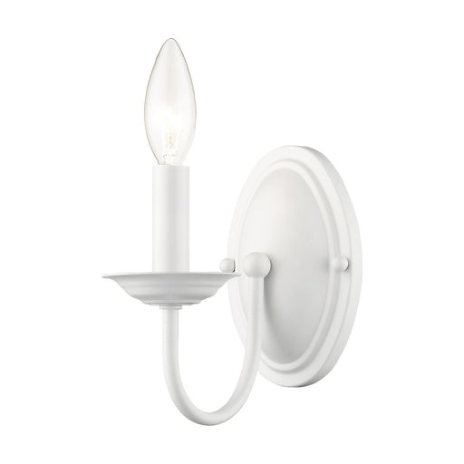 Livex Lighting - 4151-03 - One Light Wall Sconce - Home Basics - White