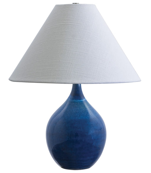 House of Troy - GS200-BG - One Light Table Lamp - Scatchard - Blue Gloss