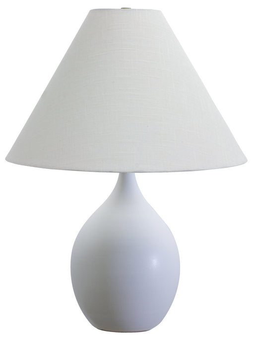House of Troy - GS300-WM - One Light Table Lamp - Scatchard - White Matte