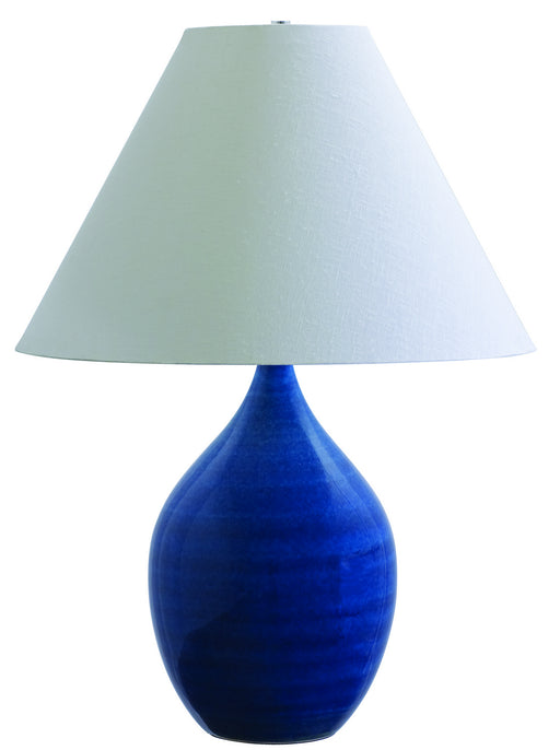House of Troy - GS400-BG - One Light Table Lamp - Scatchard - Blue Gloss